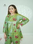 Raw-Silk-Open-Shirt-Green-Img-4-scaled